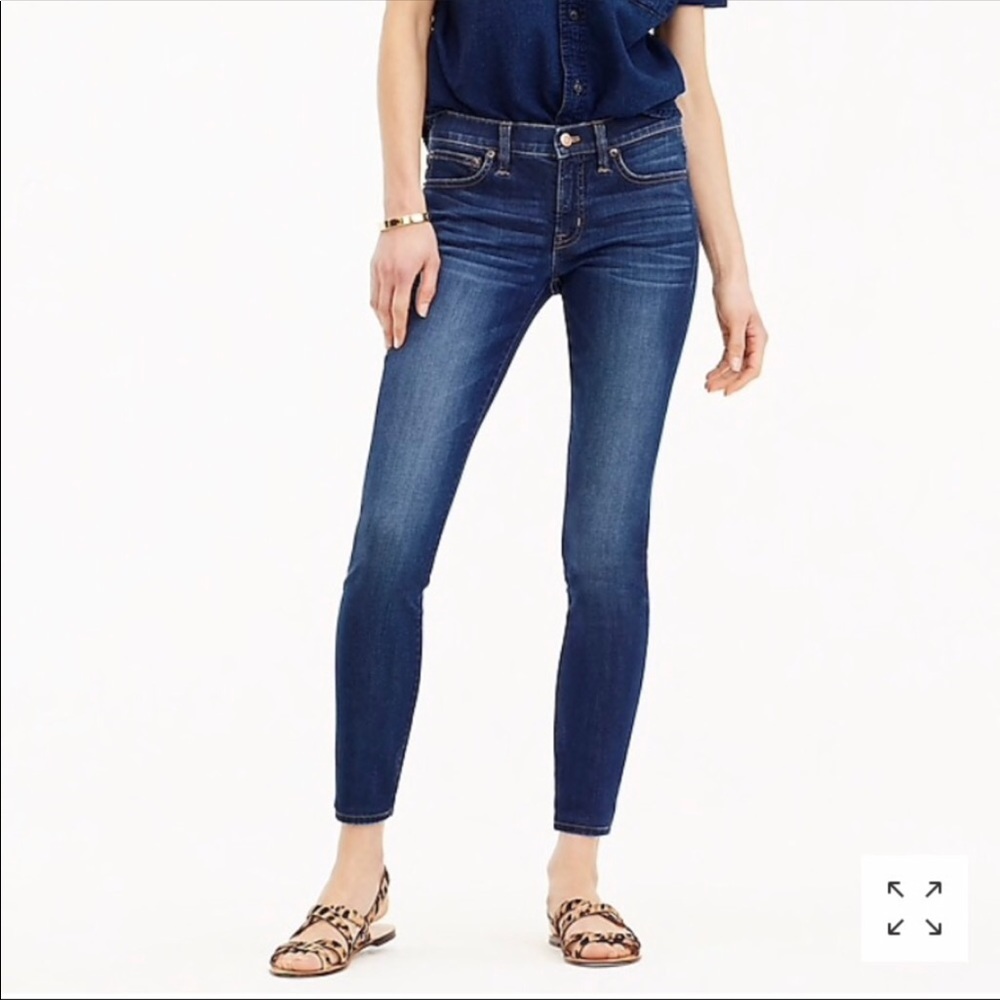 J Crew toothpick stretch capri jeans
